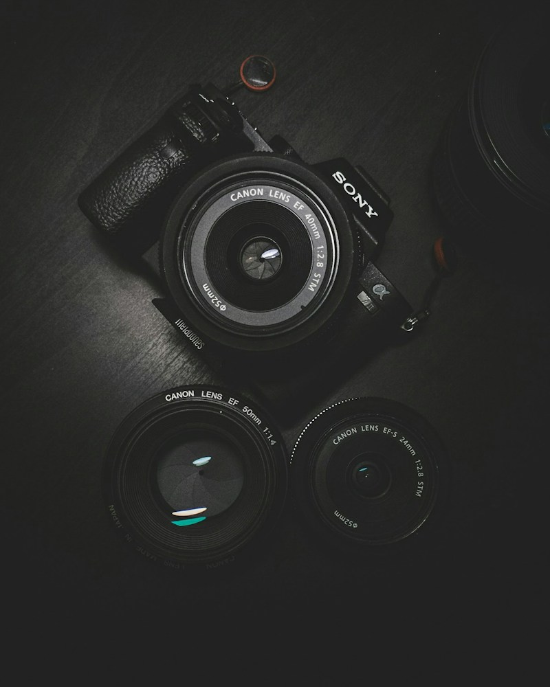 Illustrative photo of professional camera equipment